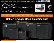 Tablet Screenshot of midlothianmusic.com